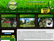 Tablet Screenshot of lawnprolawn.com
